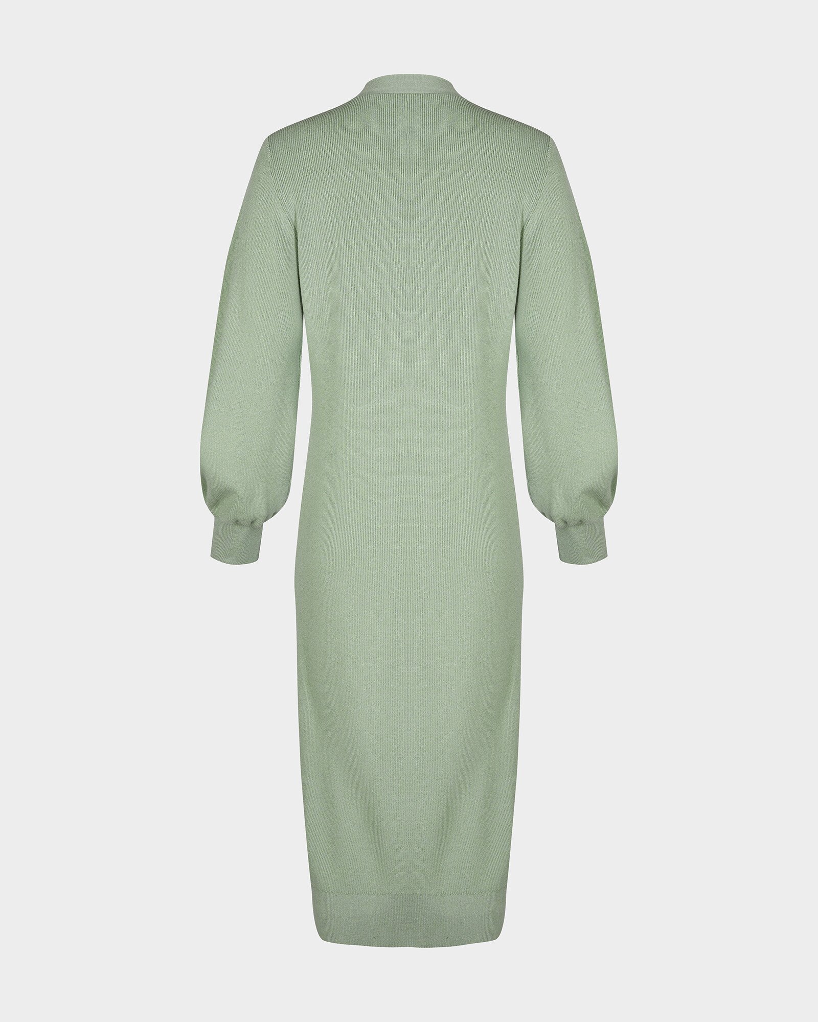 sage green jumper dress Button Through Knitted Midi Achievebehavior