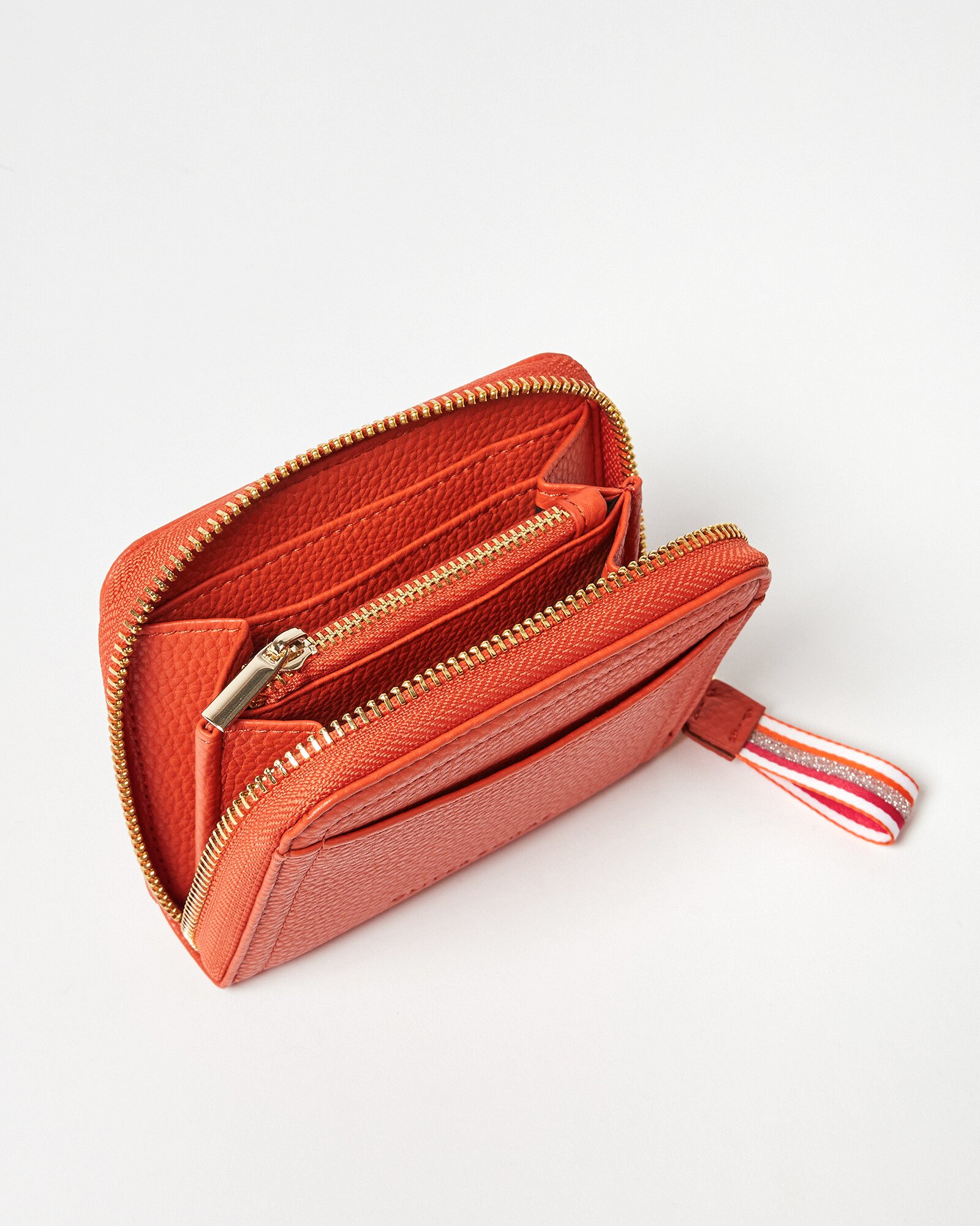 【新品】レア品 Oliver Gal Traveling Companion Lola Orange Zip Around Coin Purse | Oliver Bonas