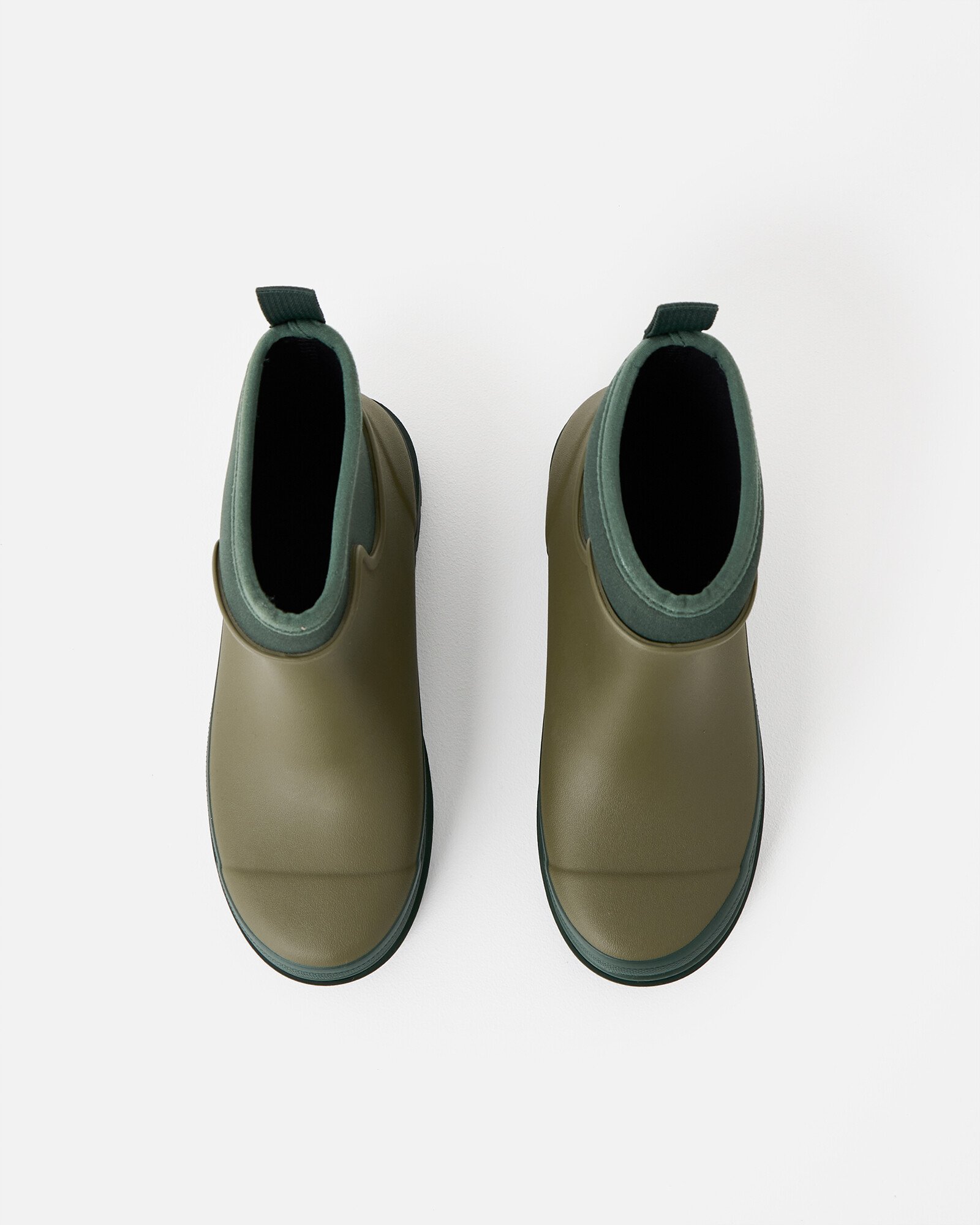 Merry People Khaki Green Tully Ankle Wellington Boots | Oliver Bonas