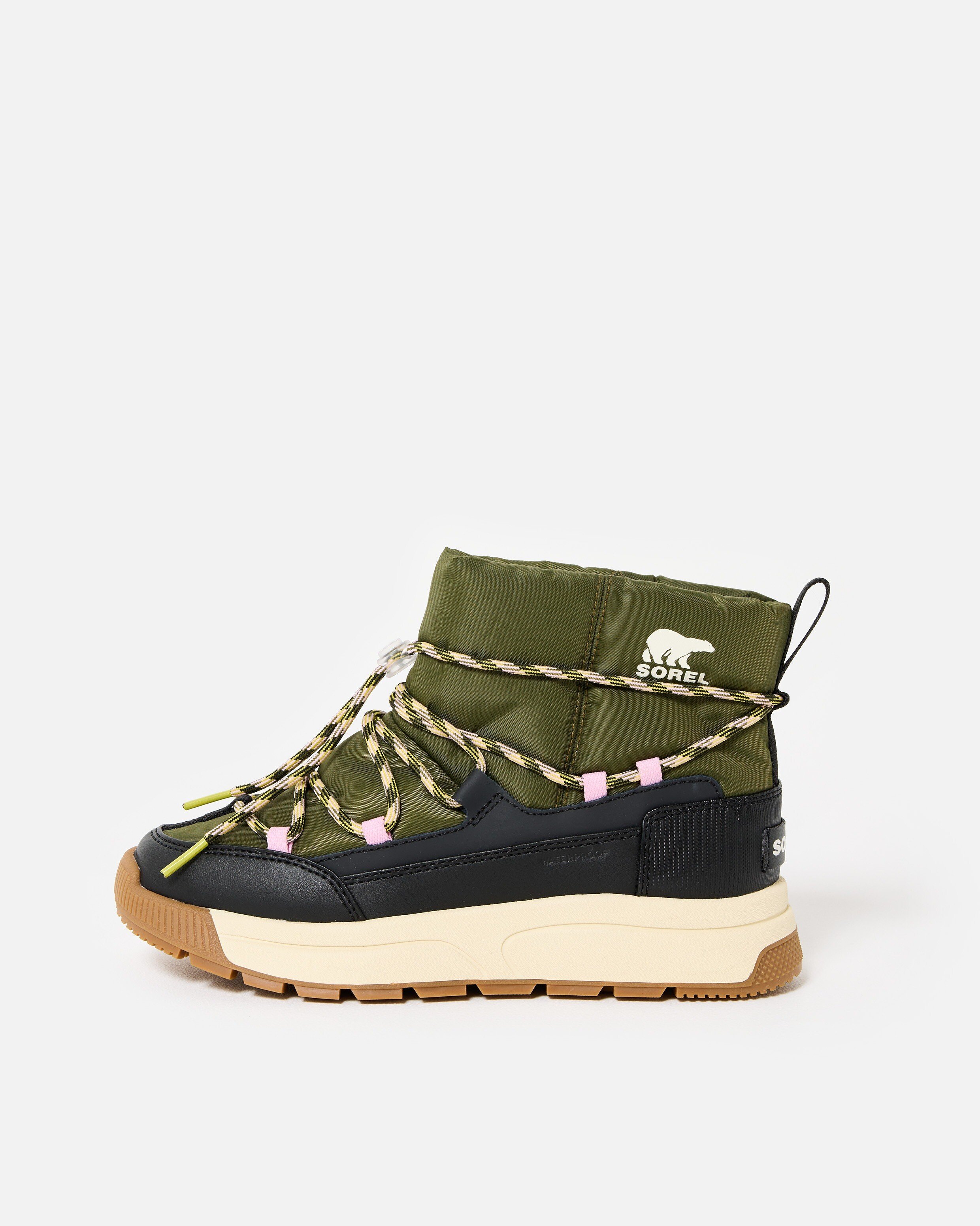 Sorel Whitney III Slip On Green Waterproof Boots | Oliver Bonas