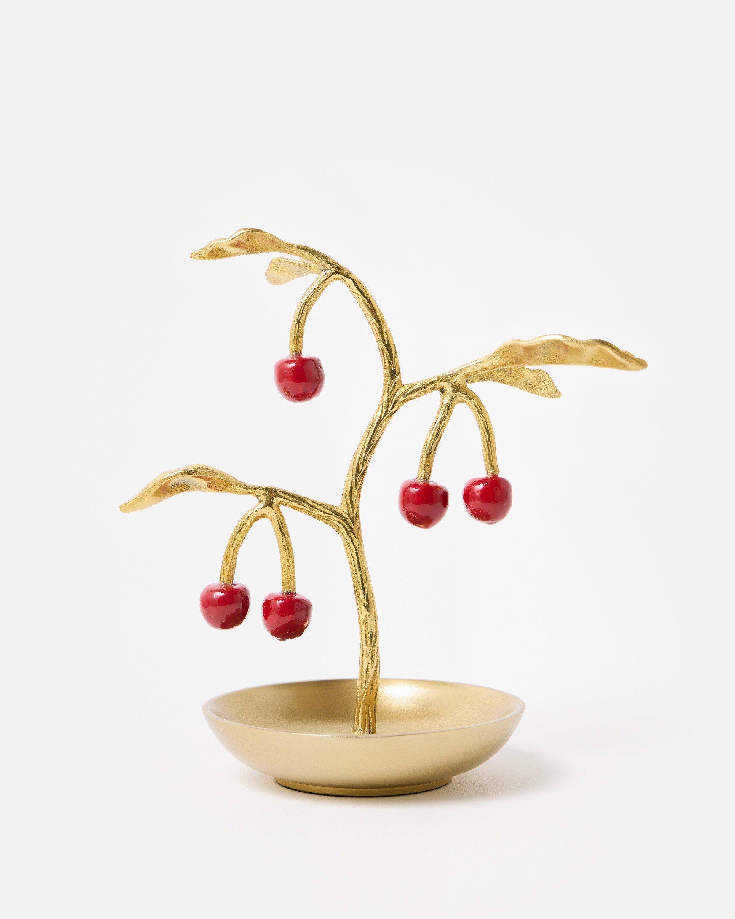 Cherry Tree Gold Tone Jewellery Stand | Oliver Bonas