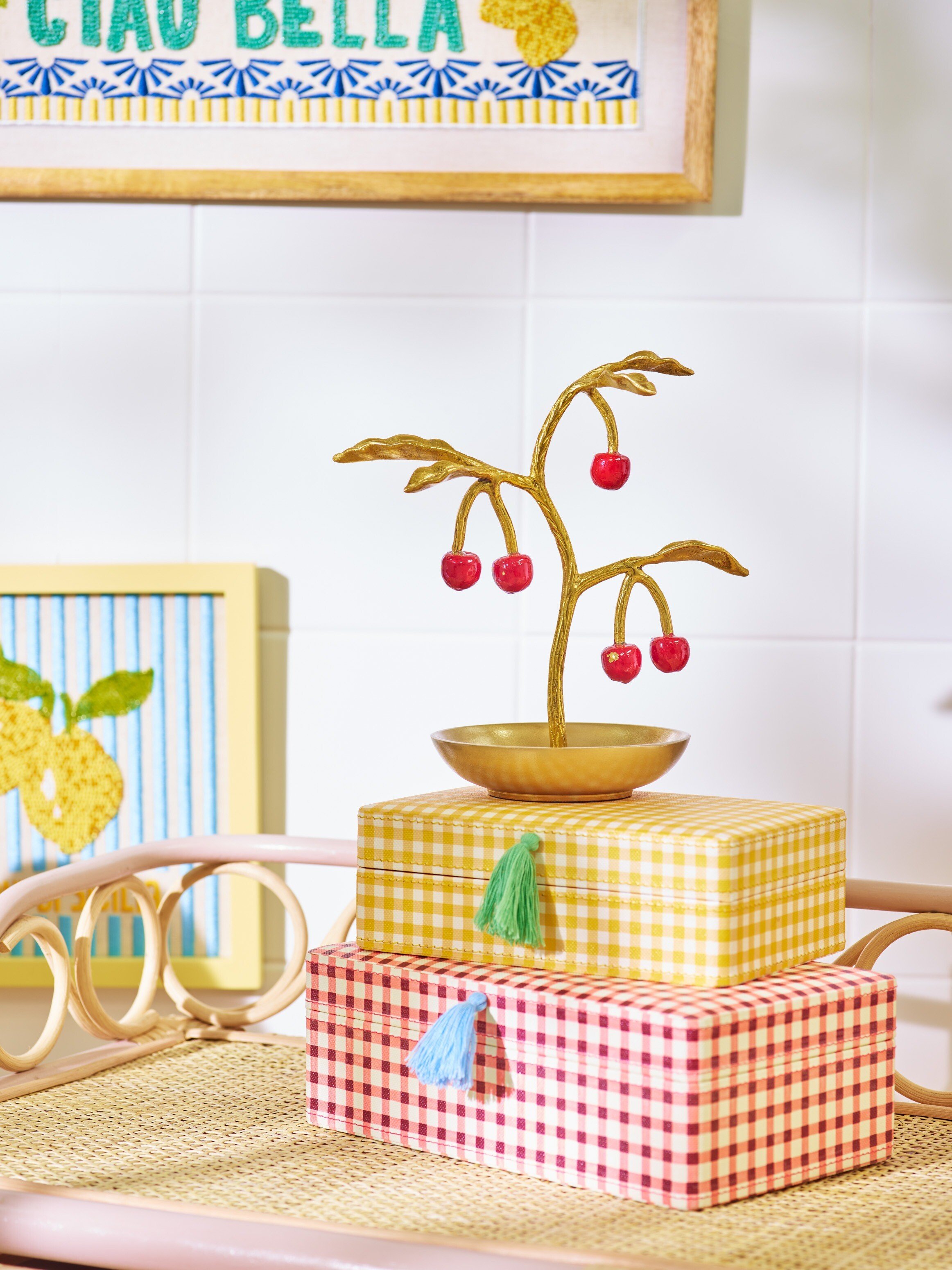 Oliver Bonas ジュエリースタンド Cherry Tree Gold Tone Jewellery Stand | Oliver Bonas