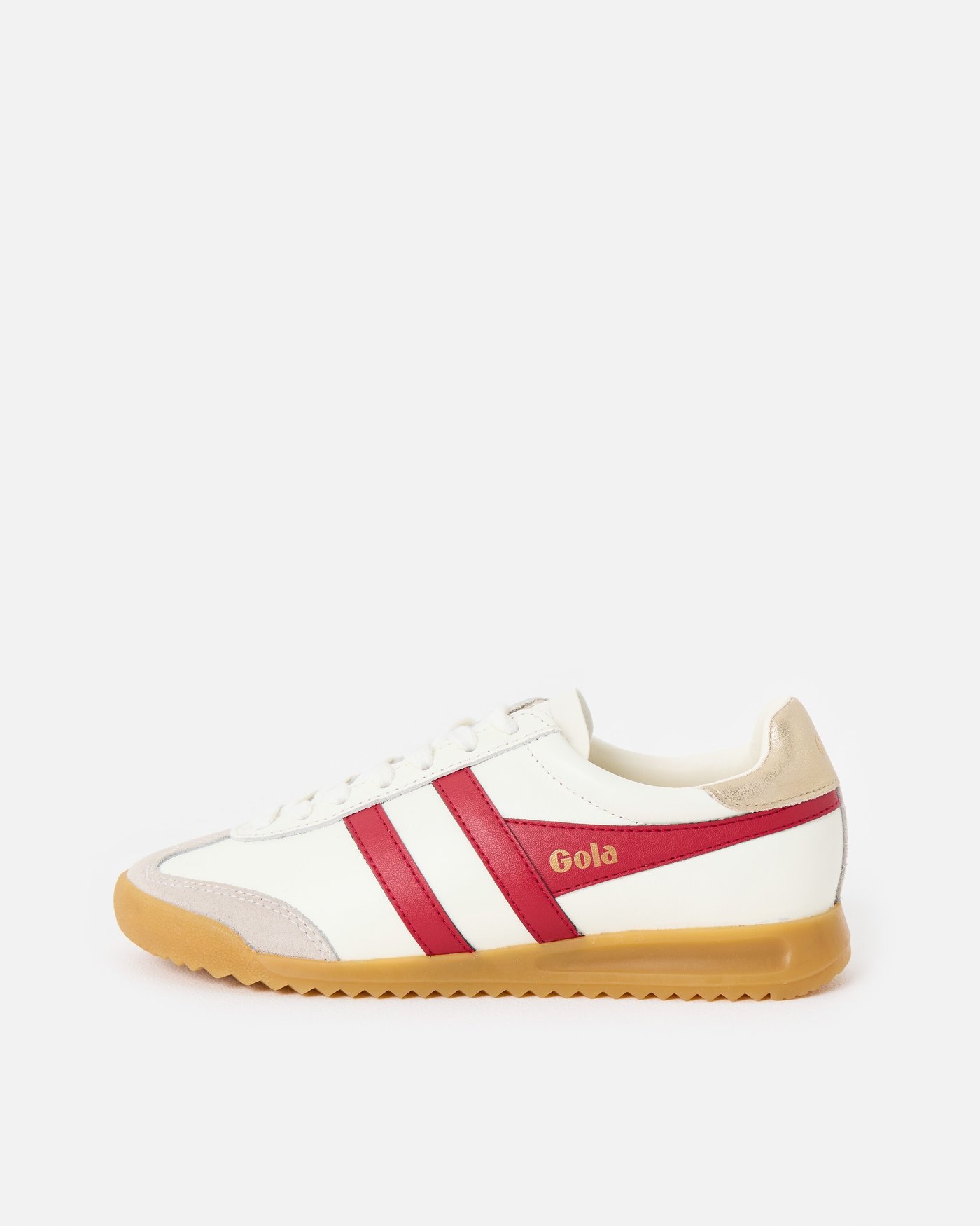 Gola Grandslam Trident White & Red Trainers | Oliver Bonas