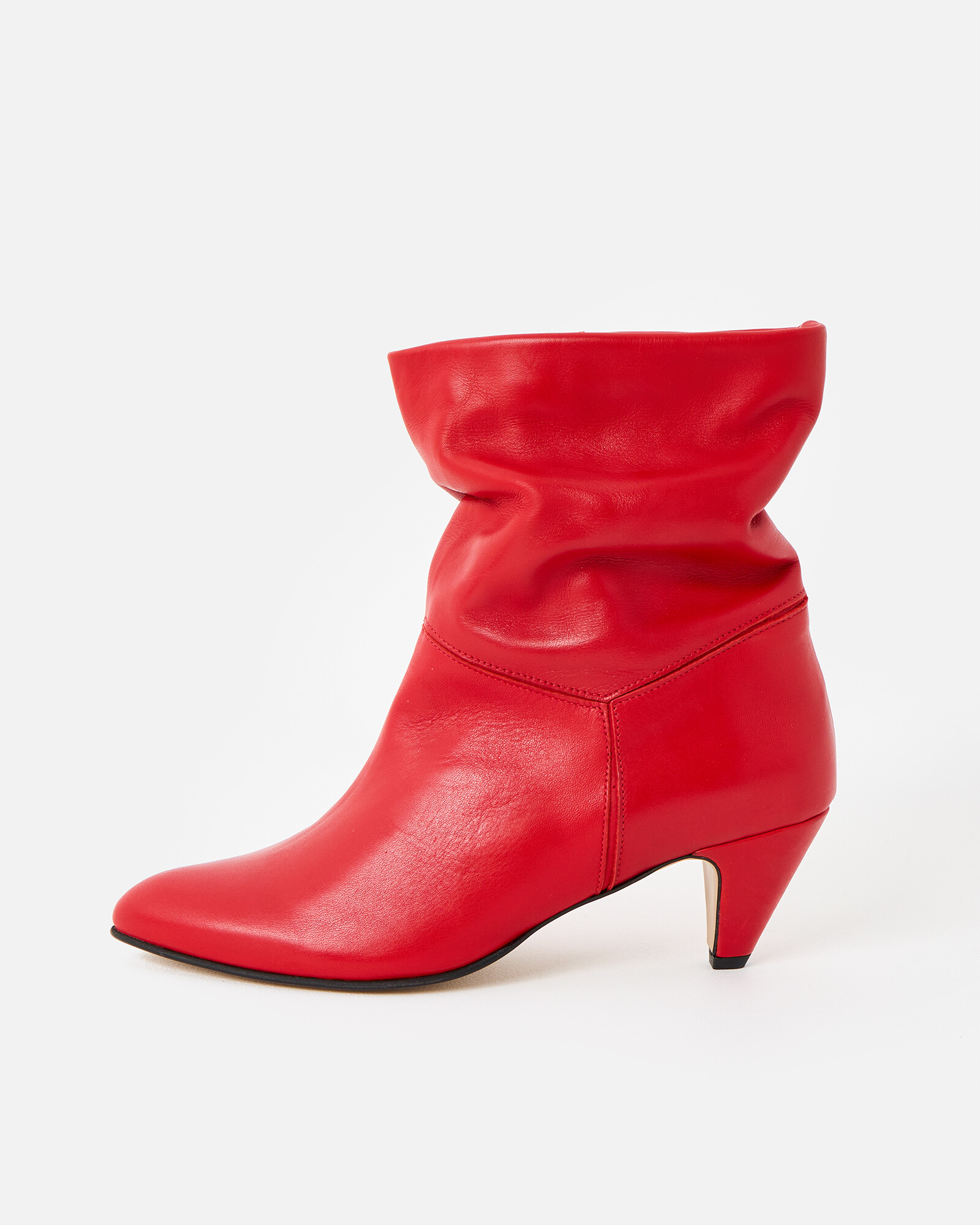 Anonymous Copenhagen Jassi 50 Red Leather Boots | Oliver Bonas