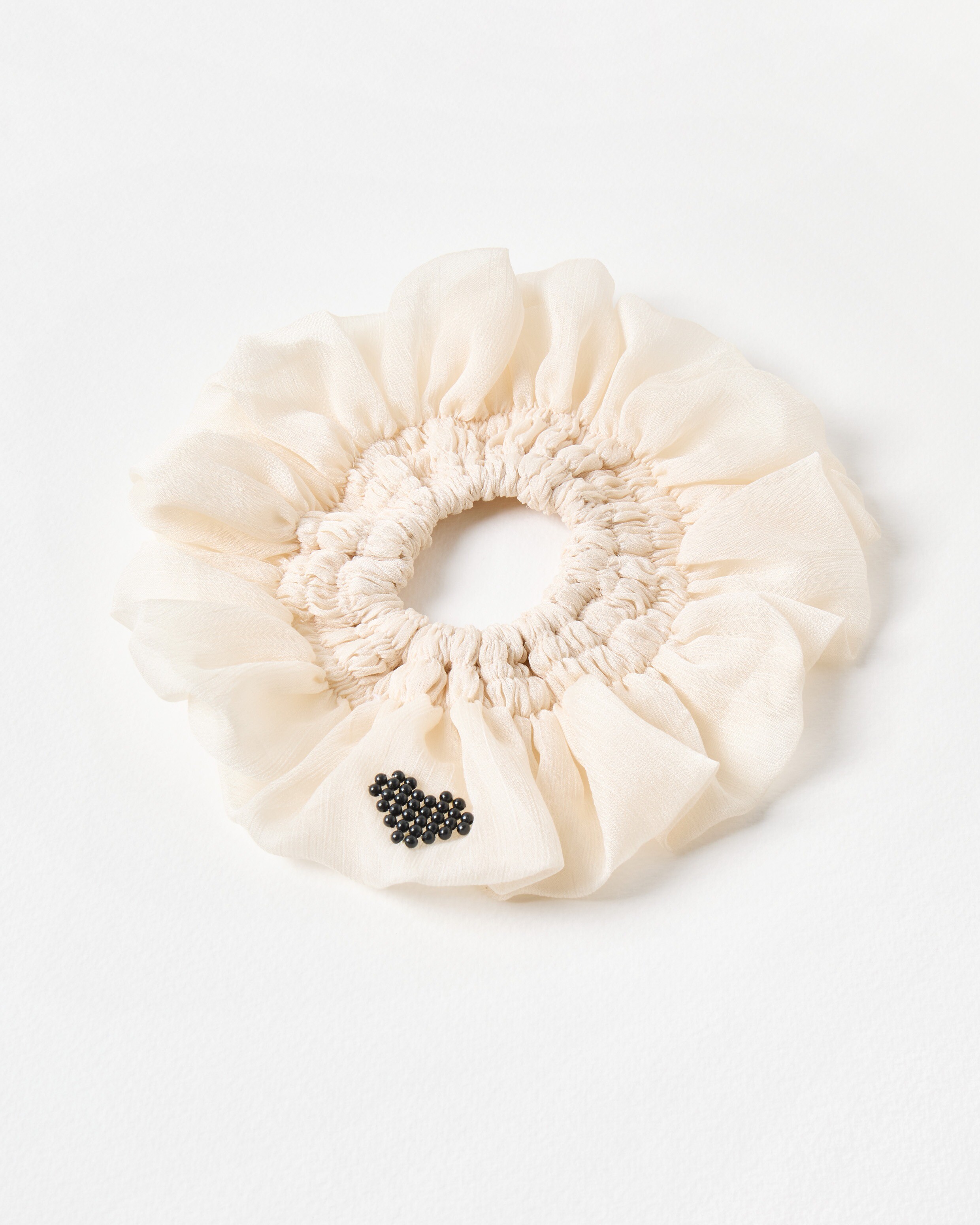 OGGITT - flower organza scrunchie - black | sto The Barnnet flower 
